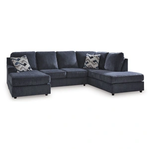 Ashley Furniture Albar Place 2-Piece Polyester U-Shaped Sectional Sofa w/Right Arm Chaise Facing