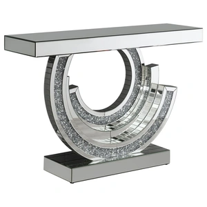 Coaster Imogen Multi-Dimensional Rectangular Mirrored Console Table