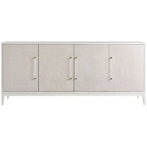 Universal Furniture Desert Rose Wood Sideboard w/4 Doors, White Lacquer
