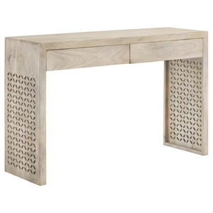 Coaster Rickman Rectangular 2-drawer Wood Console Table, White Washed