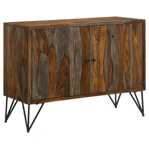 Coaster Macon 2-door Wood Veneer Accent Cabinet, Sheesham Grey