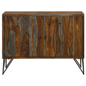Coaster Macon 2-door Wood Veneer Accent Cabinet, Sheesham Grey