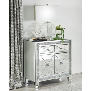 Coaster Arwen 2-drawer Mirrored Accent Cabinet with LED Lighting