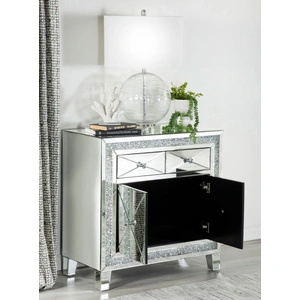 Coaster Arwen 2-drawer Mirrored Accent Cabinet with LED Lighting