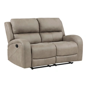 Homelegance Pagosa Microfiber Double Reclining Loveseat