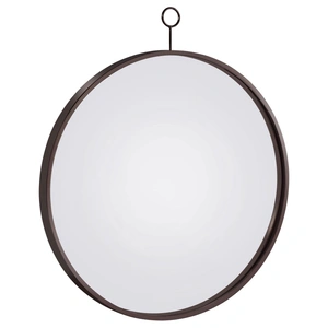 Coaster Gwyneth Round Wall Mirror, Black Nickel