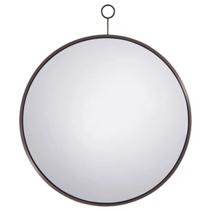 Coaster Gwyneth Round Wall Mirror, Black Nickel