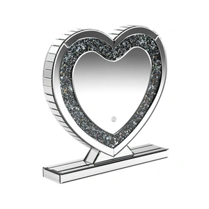 Coaster Euston Heart Shape Table Mirror in Silver