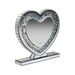 Coaster Euston Heart Shape Table Mirror in Silver