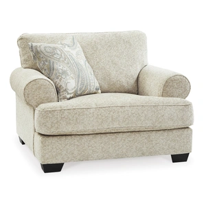 Ashley Furniture Monaghan Polyester Chair & a Half in Sandstone