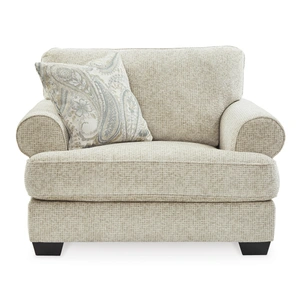 Ashley Furniture Monaghan Polyester Chair & a Half in Sandstone