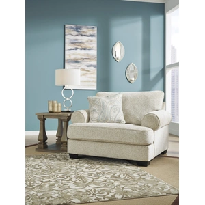 Ashley Furniture Monaghan Polyester Chair & a Half in Sandstone