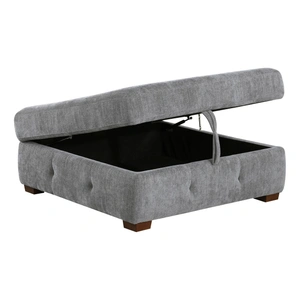 Homelegance Raife Square Chenille Storage Ottoman