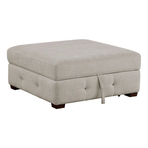 Homelegance Raife Square Chenille Storage Ottoman