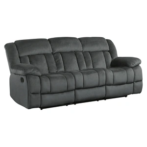Homelegance Laurelton Microfiber Double Reclining Sofa