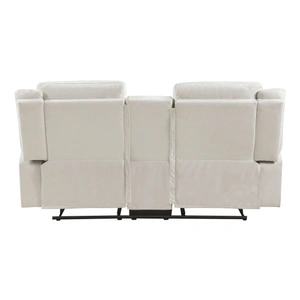 Homelegance Dean Microfiber Double Reclining Loveseat with Center Console