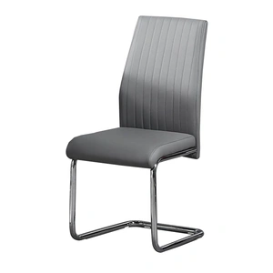 Lifestyle Furniture SM 9701 PU Dining Side Chair, Black (Set of 2)