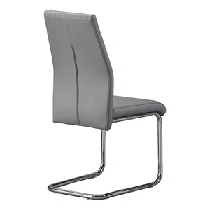Lifestyle Furniture SM 9701 PU Dining Side Chair, Black (Set of 2)