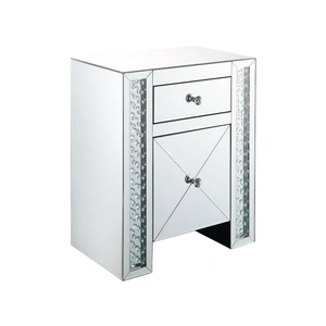 ACME Glam Maisha 97026 Mirrored/Faux Crystals Accent Table