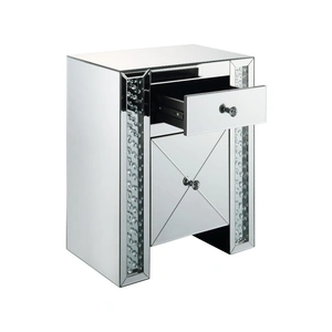 ACME Glam Maisha 97026 Mirrored/Faux Crystals Accent Table