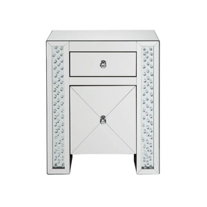 ACME Glam Maisha 97026 Mirrored/Faux Crystals Accent Table