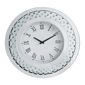 ACME Glam Nysa 97045 Mirrored/Faux Crystals Wall Clock