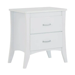 ACME Babb Wood Accent Table/Nightstand, White