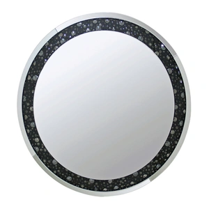 ACME Glam Noor 97392 Mirrored/Faux Gemstones Wall Mirror