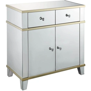 ACME Glam Osma 97432 Mirrored/Gold Cabinet/Console Table