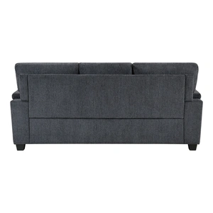 Homelegance Chelsea Chenille Living Room Set, Dark Gray