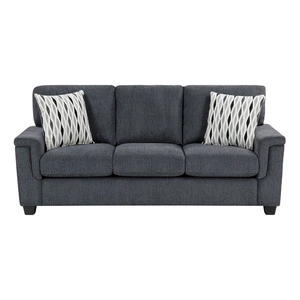 Homelegance Chelsea Chenille Living Room Set, Dark Gray