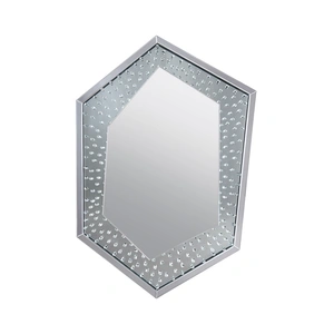 ACME Glam Nysa 97570 Mirrored/Faux Crystals Wall Mirror
