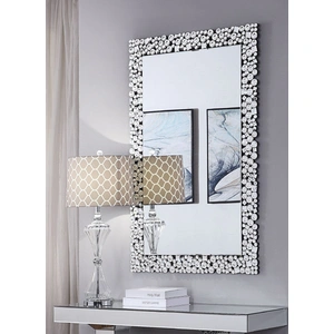 ACME Glam Kachina 97574 Mirrored/Faux Gems Wall Mirror