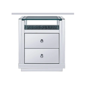 ACME Glam Nysa 97575 Mirrored/Faux Crystals Accent Table