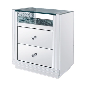 ACME Glam Nysa 97575 Mirrored/Faux Crystals Accent Table