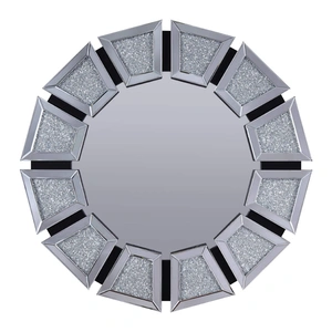 ACME Glam Nowles 97610 Mirrored/Faux Stones Wall Mirror