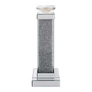 ACME Glam Rekha 97616 Mirrored/Faux Crystals Accent Candleholder (Set of 2)