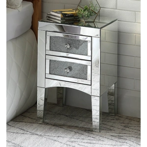 ACME Glam Nowles 97651 Mirrored/Faux Stones Accent Table