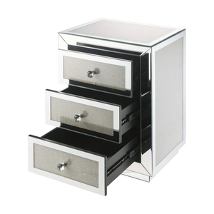 ACME Glam Lavina 97660 Mirrored/Faux Diamonds Accent Table/Nightstand