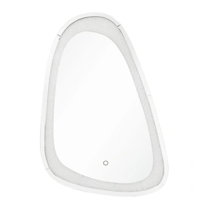 ACME Glam Noralie 97708 Mirrored/Faux Diamonds Wall Mirror w/LED Light