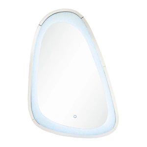 ACME Glam Noralie 97708 Mirrored/Faux Diamonds Wall Mirror w/LED Light