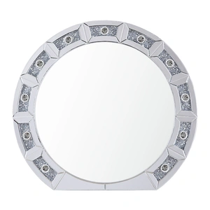 ACME Glam Noralie 97748 Mirrored/Faux Diamonds Wall Mirror