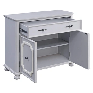 ACME Enyin Wood Cabinet, Gray