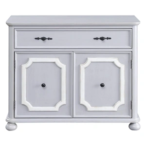 ACME Enyin Wood Cabinet, Gray