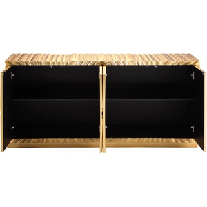 Meridian Furniture Golda 2-Door Wood Veneer Sideboard , Gold