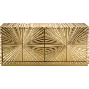 Meridian Furniture Golda 2-Door Wood Veneer Sideboard , Gold