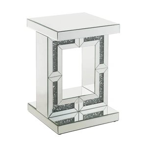 ACME Glam Noralie 97933 Mirrored/Faux Diamonds Accent Table