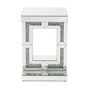 ACME Glam Noralie 97933 Mirrored/Faux Diamonds Accent Table