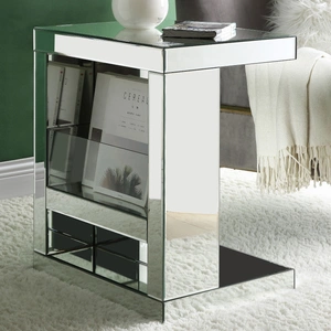 ACME Glam Meria 97939 Mirrored/Glass Accent Table
