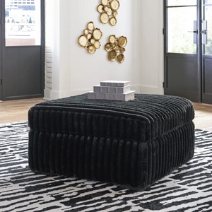 Ashley Furniture Midnight-Madness Polyester Oversized Accent Ottoman